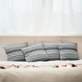 thumbnail image 7 of Ambesonne Grey Throw Pillow Cover 4 Pack, Nordic Snowflake Pattern, 20", Grey White Black, 7 of 7