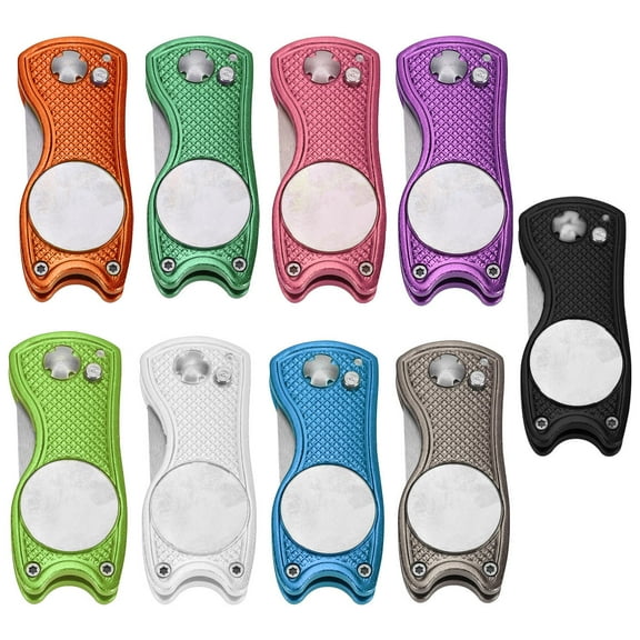 LEORX Stainless Steel Foldable Divot Repair Tool and Ball Marker for Golf Use Lightweight Portable Golfer present 4 Inch