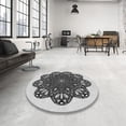 thumbnail image 4 of Ahgly Company Machine Washable Indoor Rectangle Transitional Platinum Gray Area Rugs, 8' x 12', 4 of 7