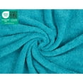 thumbnail image 4 of American Soft Linen Luxury 4 Piece Washcloth Set, 100% Cotton Turkish Washrags and Washcloths, Aqua Blue, 4 of 5