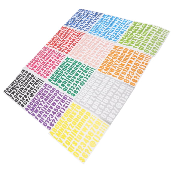 Iron On Letters, 12 Colors Abrasion Resistance Heat Transfer Sticker 12 Pcs For Hats