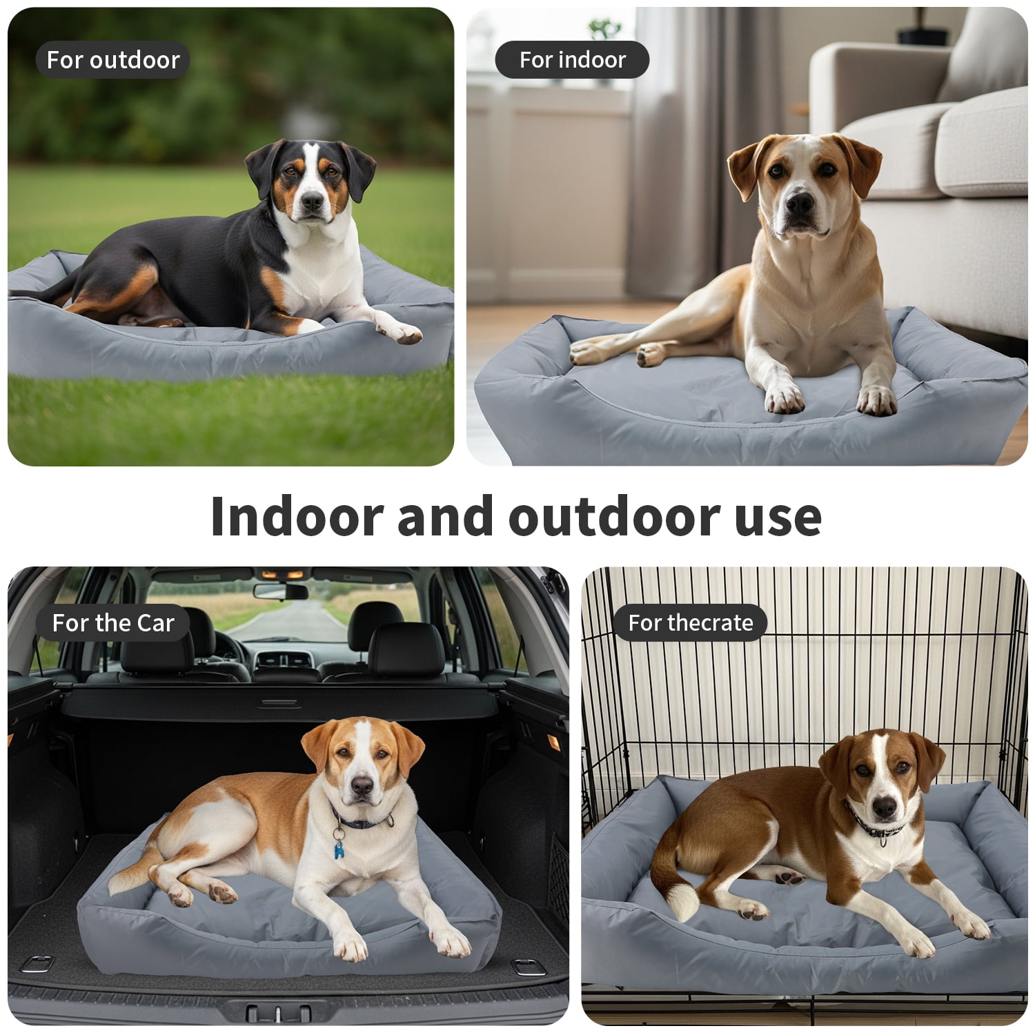 Charkool Dog Beds for Small Dog, Washable Small Dog Cat Bed Waterproof, Easy Wipe Clean Travel 20inch