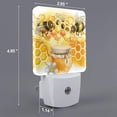 thumbnail image 2 of Fotbe Honey Bee Luz Nocturna LED, Luz de Noche con Sensor de Luz Natural de Anochecer a Amanecer, Se Enchufa a la Pared, Blanco Cálido 0.5W-EU, 2 of 7