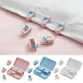 thumbnail image 6 of Kripyery 6Pcs Cute Bear Quilt Holder Clip Needleless & Seamless Fastener for Duvet Firmly Prevent Slip Universal Bed Sheet Clips Non-slip Blanket Fixed Buckles Bedding Supplies, 6 of 8