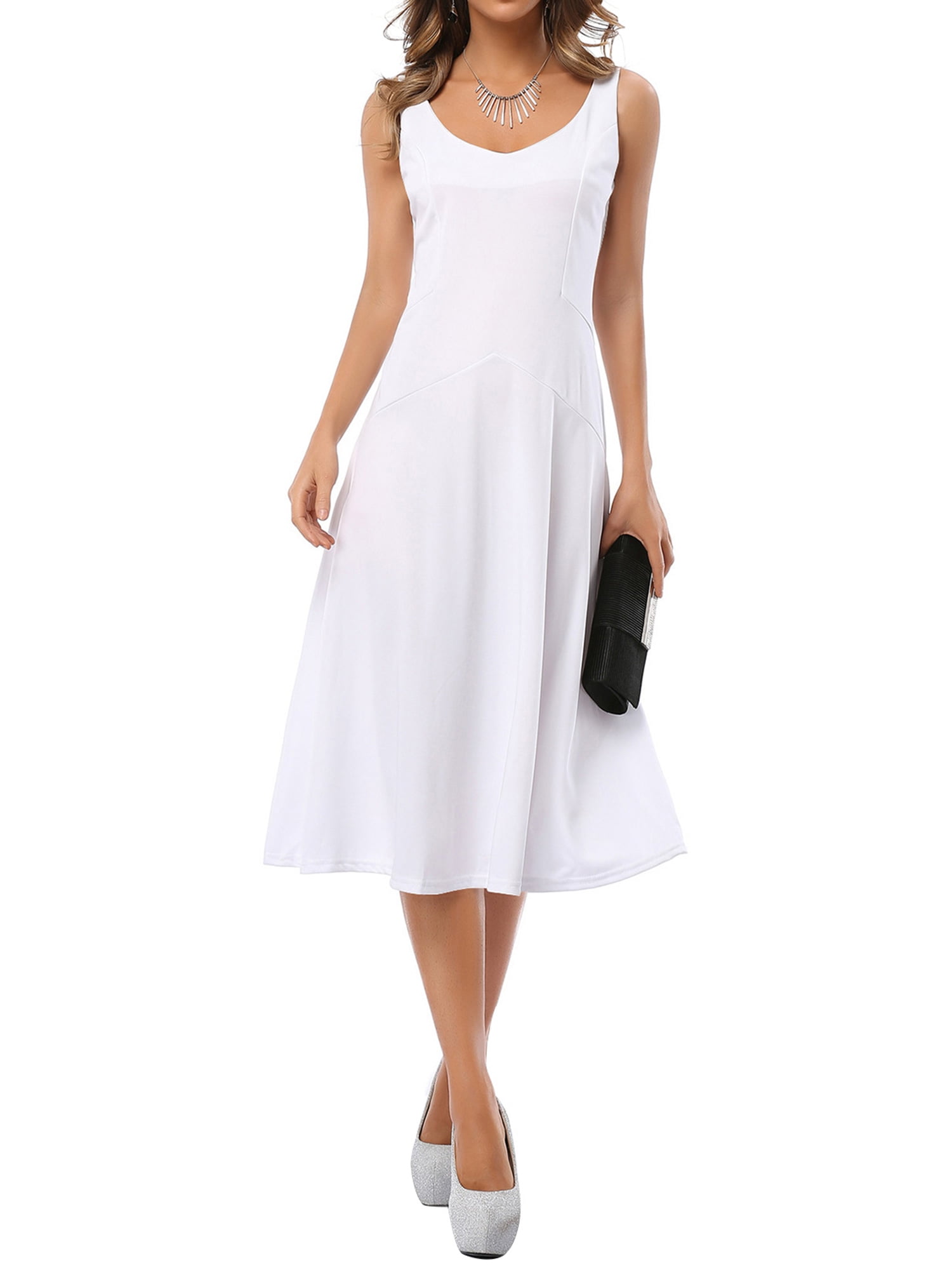 white sundress walmart