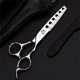 thumbnail image 5 of Tijeras de entresacar profesionales de 6 pulgadas con mango ergonómico de fácil agarre y cuchillas de acero inoxidable., 5 of 5