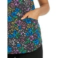 thumbnail image 2 of Scrubstar Women's Blooming Petals V-Neck Scrub Top, 2 of 7
