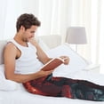thumbnail image 5 of Honiee Red Moon Shark Sailboat for men - a sleek fusion of Straight Pajama Pants, versatile Lounge Pants, and cozy Sleepwear, all rolled into one-Medium, 5 of 6