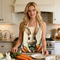 thumbnail image 4 of Easter-themed Aprons And Bunny Print Decorative Aprons And Festive Party Kitchen Cooking Aprons Festive Decorations, 4 of 6