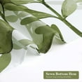 thumbnail image 4 of Sage Green Small Stall Shower Curtain 36 x 72, Plant Leaves Cloth Shower Curtain 36 inch, Modern Narrow Half Size Fabric Chic Shower Curtains for Vintage Bathroom Decor, 4 of 6