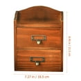 thumbnail image 2 of WHAMVOX Boîte de Rangement de Bureau Multifonctionnelle Boîte de Rangement Fini Vieilli en Bois 1 Ensemble pour Espace d'Étude, 2 of 8