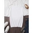 thumbnail image 3 of Girls' Pink Graphic T-Shirt with Playful Pencil Design - Short Sleeve, Round Neck, Stretchy Summer Casual Top, Perfect for outdoor activities, Cute T Shirts, 3 of 7
