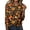 44# Yellow, variant on Crew Neck Halloween Shirts for Women 3/4 Length Sleeve Fall Tunic Tops Funny Bat,Ghost,Pumpkin Graphic Loose Casual Basic Blouse