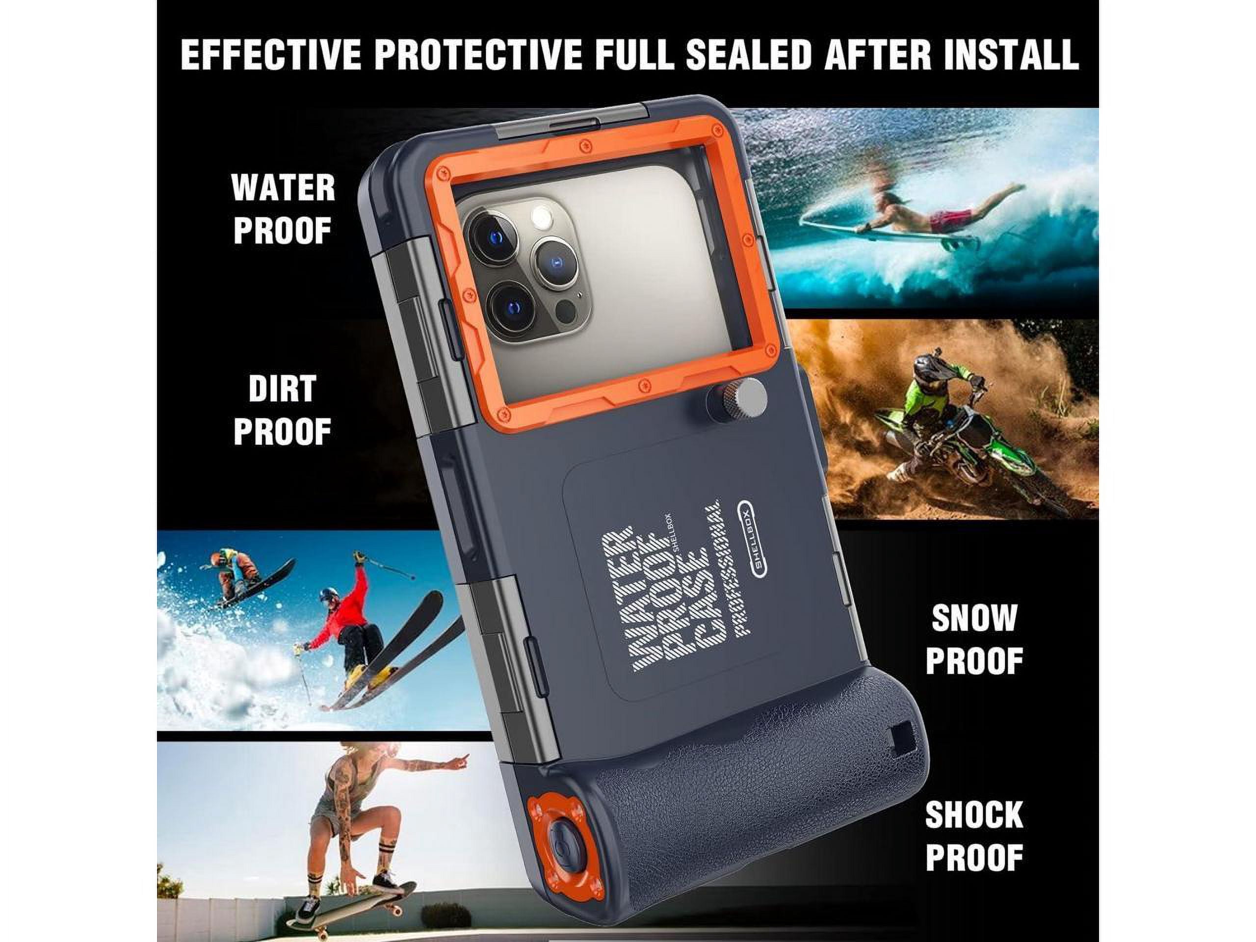 Universal Waterproof Phone Case for Snorkeling & Diving [50ft/15m] Underwater Photography Video Protection Case with Lanyard for iPhone 15/14/ 13/12/ 11/ Pro Max Samsung Galaxy LG Google