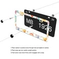 thumbnail image 4 of Watercolor Hot Air Balloons License Plate Frames for Women Men Car Plate Holder Cover Metal Tag Aluminum Car Accessories Front Rear Plate Decor, 4 of 6