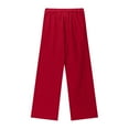 thumbnail image 4 of Penkiiy Trendy Girls Wide Leg Pants with Pockets - High Waist Casual Loose Fit Joggers for Juniors 4-14 Years, 4 of 8