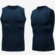 thumbnail image 5 of pstuiky Camisetas sin mangas, Camiseta deportiva ajustada de color liso para hombre, moderna, para tiempo libre y fitness Tops elegantes para mujer m, 5 of 5