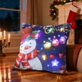 thumbnail image 5 of SLYNSHome Christmas Throw Pillow Cover with LED Lights,Light-up Winter Pillow Cases 18x18 inch Pillowcase Holiday Cushion Case for Couch Bed Sofa Decor, 5 of 7