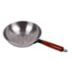 thumbnail image 3 of Wok de hierro sin tapa Olla de hierro Mango de madera multifuncional Utensilios de cocina 32 cm, 3 of 9