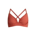 thumbnail image 5 of Time and Tru Women's and Women's Plus V Wire Underwire Bikini Top, Sizes XS-2X, 5 of 5