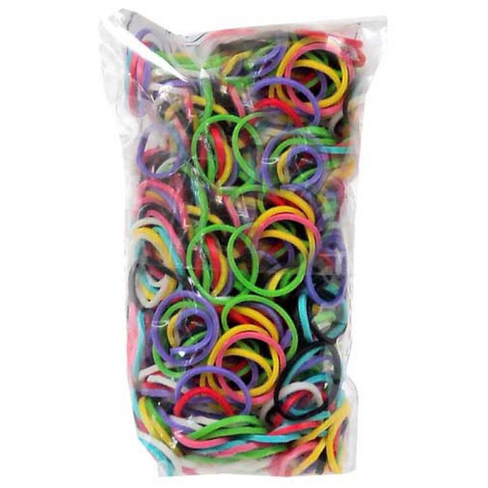 Rainbow Loom MultiColor Rubber Bands Refill Pack [600 ct, NO CCLIPS