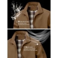 thumbnail image 4 of Colsmile Men's Bomber Jacket, Lightweight Casual Zip Up Windbreaker with Plaid Lining, 4 of 7