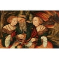 thumbnail image 2 of Veit Thiem 24x17 Black Ornate Framed Double Matted Museum Art Print Titled: Lot and His Daughters, 2 of 5