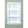 thumbnail image 2 of 14x24 White Aiden Wall Niche with plain back by Fox Hollow Furnishings, 2 of 2
