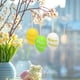 thumbnail image 4 of Set de adornos colgantes para huevos de Pascua en pack de 6 | Colgante multicolor de huevo roto de plástico • 2,36x1,57 pulgadas | Decoración festiva de Pascua para casa, fiesta, oficina, 4 of 9