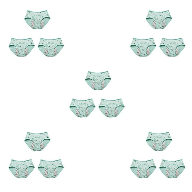 Sonducket 3 uds. Bragas con estampado de dibujos animados para niños, ropa interior menstrual, bragas, lencería, hija, mujer, adolescente, Type2 NO2