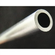 Aluminum Round Tube, Aluminum, 6061-T6 Alloy Type, 1 ft L.