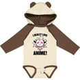 thumbnail image 3 of Inktastic I Really Love Anime with Cute Anime Cat and Hearts Boys or Girls Long Sleeve Baby Bodysuit, 3 of 5