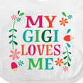 thumbnail image 4 of Inktastic My Gigi Loves Me Girls Apparel Girls Baby Bib, 4 of 4