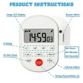 thumbnail image 3 of Runleader 4 Channel Timers Count-up/Countdown Digital Timer Loud Alarm LCD Display Kitchen, 3 of 8