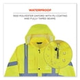thumbnail image 3 of GloWear 8366 Class 3 Lightweight Hi-Vis Rain Jacket, Polyester, Small, Lime, Ships in 1-3 Business Days | Bundle of 5 Each, 3 of 8