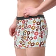 thumbnail image 4 of Daiia Colorful Donuts Men's Underwear Boxer Briefs, Cotton Stretch Moisture-Wicking Underwear-Small, 4 of 9