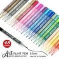 thumbnail image 6 of ZEYAR Acrylic Paint Pens, Extra Fine Point, AP Certified, Permanent&Waterproof Ink, Works on Rock, Wood, Glass, Metal, Ceramic and More (48 Colors), 6 of 9