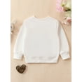 thumbnail image 3 of jxxiatang Adorable Long Sleeve Pullover with Fuzzy Letter Embroidery for Easter, 3 of 8