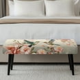 thumbnail image 3 of Jiueut Hummingbird Flower Pattern Dining Bench Cover, Machine Washable Rectangle Dining Chair Slipover Removable Bench Seat Protection for Dining Room, Kitchen, Bedroom, 3 of 7