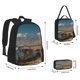 thumbnail image 2 of Balery Deserted Classic Car Landscape Mochila escolar 3 en 1 para niños: mochila resistente con lonchera térmica y estuche para lápices. Mochila escolar para niños y niñas., 2 of 7