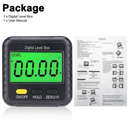

LCD Magnetic Digital Inclinometer Level Box Gauge Angle Finder Protractor 4*90°