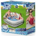 thumbnail image 3 of H2OGO! TruPrint Stone 7'x 6'9" x 21" Family Inflatable Kiddie Pool, 3 of 11
