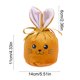 thumbnail image 3 of Bolsas de Regalo de Conejito de Pascua con Cordones, Bolsas de Terciopelo con Orejas de Conejo, Bolsas de Dulces de Pascua, Cestas de Búsqueda de Huevos de Pascua y Suministros para Fiestas, 3 of 6