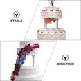 thumbnail image 6 of Raindrops White Plastic Mini Pillars for Cakes 8pcs, 6 of 8