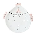 thumbnail image 2 of AURIGATE Easter Chicken Ceramic Dinner Plate, Pink Embossed Chicken Heart Pattern Serving Plate for Spring Dessert Appetizer, 2 of 6
