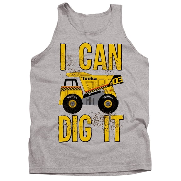 Tonka Play Dirty Adult Tank Top Athletic Heather