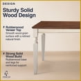 thumbnail image 5 of Finch Provence 60" Dining Table with Tools and Hardware, White, 5 of 8