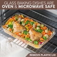 thumbnail image 6 of COOK WITH COLOR 8-Pc Glass Baking Dish Set with Lids, Microwave-Safe Glass Bakeware Set, Brown, 6 of 6