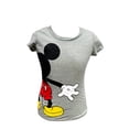 thumbnail image 4 of Mickey Mouse Backside Junior T-Shirt Gray, 4 of 7
