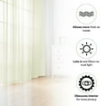 thumbnail image 7 of NEWEEN Sheer Curtains 63 inch Length 2 Panels Set White Curtains Clear Curtains Basic Rod Pocket Panel for Bedroom Living Room Yard Kitchen(55" X 63", Beige), 7 of 7